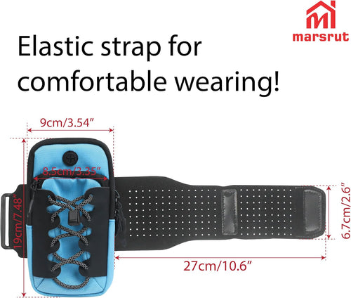 Ebike Phone Bag - Front Battery Frame Storage Pouch for Electric Dirt Bikes (Blue)